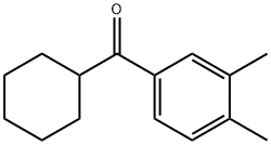 シクロヘキシル3,4-ジメチルフェニルケトン 化学構造式
