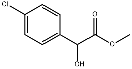 (4-氯苯基)(羟基)乙酸甲酯 结构式