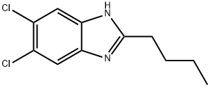 2-BUTYL-5,6-DICHLORO-1H-1,3-BENZIMIDAZOLE Structure