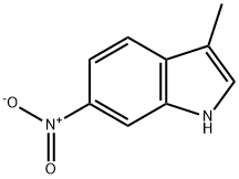 3-メチル-6-ニトロ-1H-インドール 化学構造式