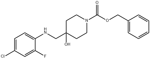 Benzyl 4-{[(4-chloro-2-fluorophenyl)amino]methyl}-4-hydroxypiperidine-1-carboxylate