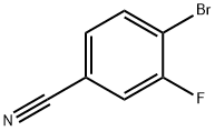 4-溴-3-氟苯腈,133059-44-6,结构式