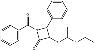 (3R,4S)-1-苯甲酰基-3-三乙基硅氧基-4- 苯基-2-丙内酰胺, 133066-61-2, 结构式