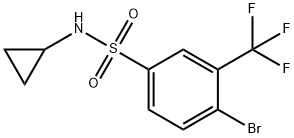 4-BroMo-N-cyclopropyl-3-(trifluoroMethyl)benzenesulfonaMide Structure