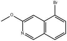 5-ブロモ-3-メトキシイソキノリン 化学構造式