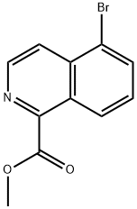 5-BROMO-ISOQUINOLINE-1-CARBOXYLIC ACID METHYL ESTER Structure