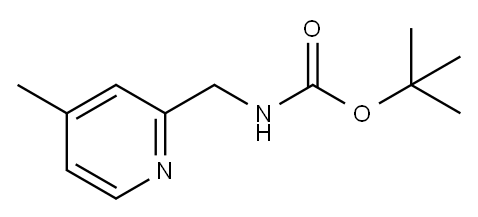 2-(N-Boc-aminomethyl)-4-methylpyridine Structure
