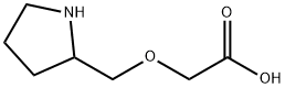 (2-Pyrrolidinylmethoxy)acetic acid hydrochloride Struktur
