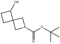 2-Boc-5-hydroxy-2-azaspiro[3.3]heptane Structure