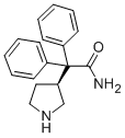 (S)-alpha,alpha-Diphenyl-3-pyrrolidineacetamide Struktur