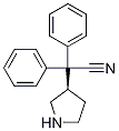 (R)-2,2-二苯基-2-(吡咯烷-3-基)乙腈 结构式