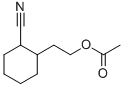 1-[2-(アセチルオキシ)エチル]シクロヘキサンカルボニトリル 化学構造式