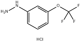3-三氟甲氧基苯肼(HCL), 133115-55-6, 结构式