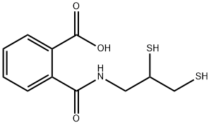 N-(2,3-dimercaptopropyl)phthalamidic acid Structure