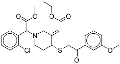 trans-Clopidogrel-MP-13C,d3 Ethyl Ester Derivative
(Mixture of DiastereoMers) Structure