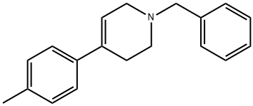 1-苄基-4-(4-甲基苯基)四氢吡啶 结构式