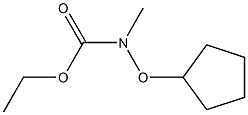 Carbamic  acid,  (cyclopentyloxy)methyl-,  ethyl  ester  (9CI) Struktur