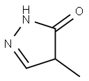 4-甲基-2-吡唑啉-5-酮,13315-23-6,结构式