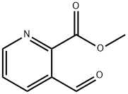 2-Pyridinecarboxylicacid,3-formyl-,methylester(9CI) Struktur