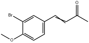 (3E)-4-(3-ブロモ-4-メトキシフェニル)ブト-3-エン-2-オン 化学構造式