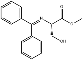(S)-METHYL 2-(DIPHENYLMETHYLENEAMINO)-3-HYDROXYPROPANOATE Structure