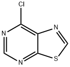7-クロロチアゾロ[5,4-d]ピリミジン 化学構造式