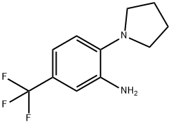 N-(2-氨基-4-三氟甲苯基)吡咯烷, 133184-80-2, 结构式