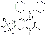 N-Acetyl-S-(2-hydroxyethyl-d4)-L-cysteine Dicyclohexylamine Salt Structure
