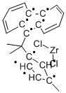 Isopropylidene(3-methylcyclopentadienyl)(9-fluorenyl)zirconium dichloride Structure
