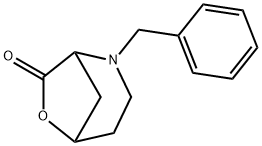 2-ベンジル-6-オキサ-2-アザビシクロ[3.2.1]オクタン-7-オン 化学構造式