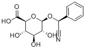 [(R)-シアノ(フェニル)メチル]β-D-グルコピラノシドウロン酸 化学構造式