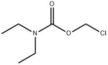 ジエチルカルバミン酸クロロメチル 化学構造式