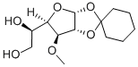 1,2-O-CYCLOHEXYLIDENE-3-O-METHYL-ALPHA-D-GLUCOFURANOSE Struktur