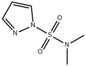 1-(ジメチルスルファモイル)ピラゾール 化学構造式