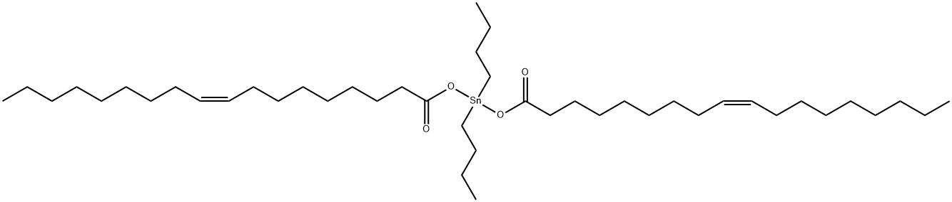 (Z,Z)二-9-十八碳烯酸二丁基锡,13323-62-1,结构式