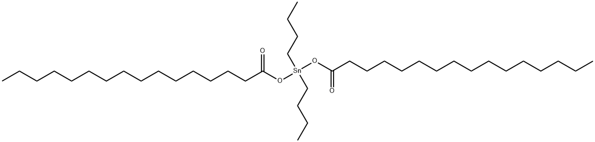 dibutylbis(palmitoyloxy)stannane Structure