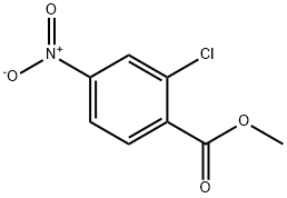 2-クロロ-4-ニトロ安息香酸メチル 化学構造式
