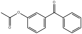 3-アセトキシベンゾフェノン 化学構造式