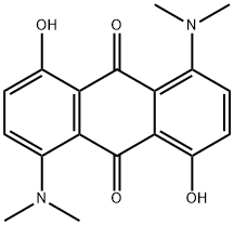 1,5-Bis(dimethylamino)-4,8-dihydroxy-9,10-anthracenedione Structure