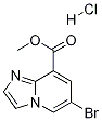 6-溴咪唑并[1,2-A]吡啶-8-甲酸甲酯盐酸盐,1332581-63-1,结构式