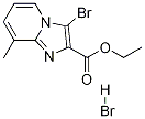 3-BroMo-8-Methyl-iMidazo[1,2-a]pyridine-2-carboxylic acid ethyl ester
 hydrobroMide Structure