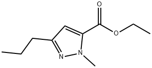 1-METHYL-3-PROPYL-1H-PYRAZOLE-5-CARBOXYLIC ACID ETHYL ESTER 化学構造式