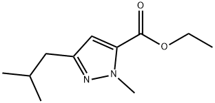 1-METHYL-3-(2-METHYLPROPYL)-1H-PYRAZOLE-5-CARBOXYLIC ACID ETHYL ESTER Structure