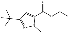 ETHYL 3-(TERT-BUTYL)-1-METHYL-1H-PYRAZOLE-5-CARBOXYLATE Structure