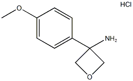 3-(4-Methoxyphenyl)oxetan-3-amine hydrochloride Structure