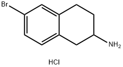 6-BROMO-1,2,3,4-TETRAHYDRO-NAPHTHALEN-2-YLAMINE HYDROCHLORIDE Struktur