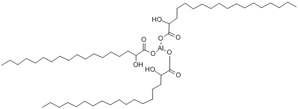 トリ(12-ヒドロキシステアリン酸)アルミニウム 化学構造式