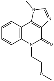 4H-Imidazo(4,5-c)quinolin-4-one, 1,5-dihydro-5-(2-methoxyethyl)-1-meth yl- Structure