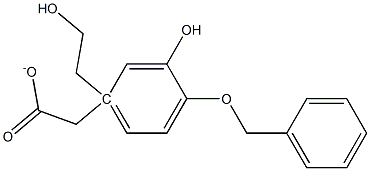 4-O-Benzyl-3-hydroxy Tyrosol α-Acetate Structure