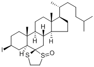 3-beta-Iodo-6,6-ethylene-alpha-sulfinyl-beta-thio-5-alpha-cholestane Structure